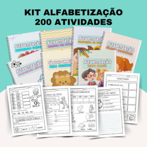 Super Kit 200 Atividades para Alfabetização
