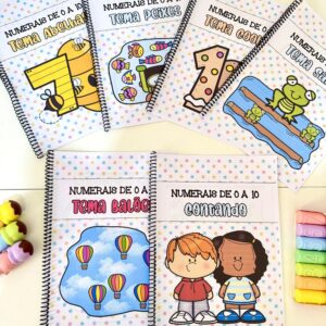 Kit 6 Apostila Numerais 0 a 10
