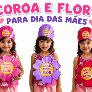 Coroa e Flor para o dia das mães
