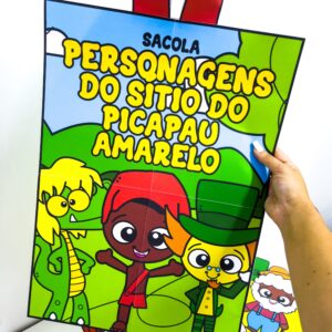 Sacola Personagens Sítio do Pica Pau Amarelo