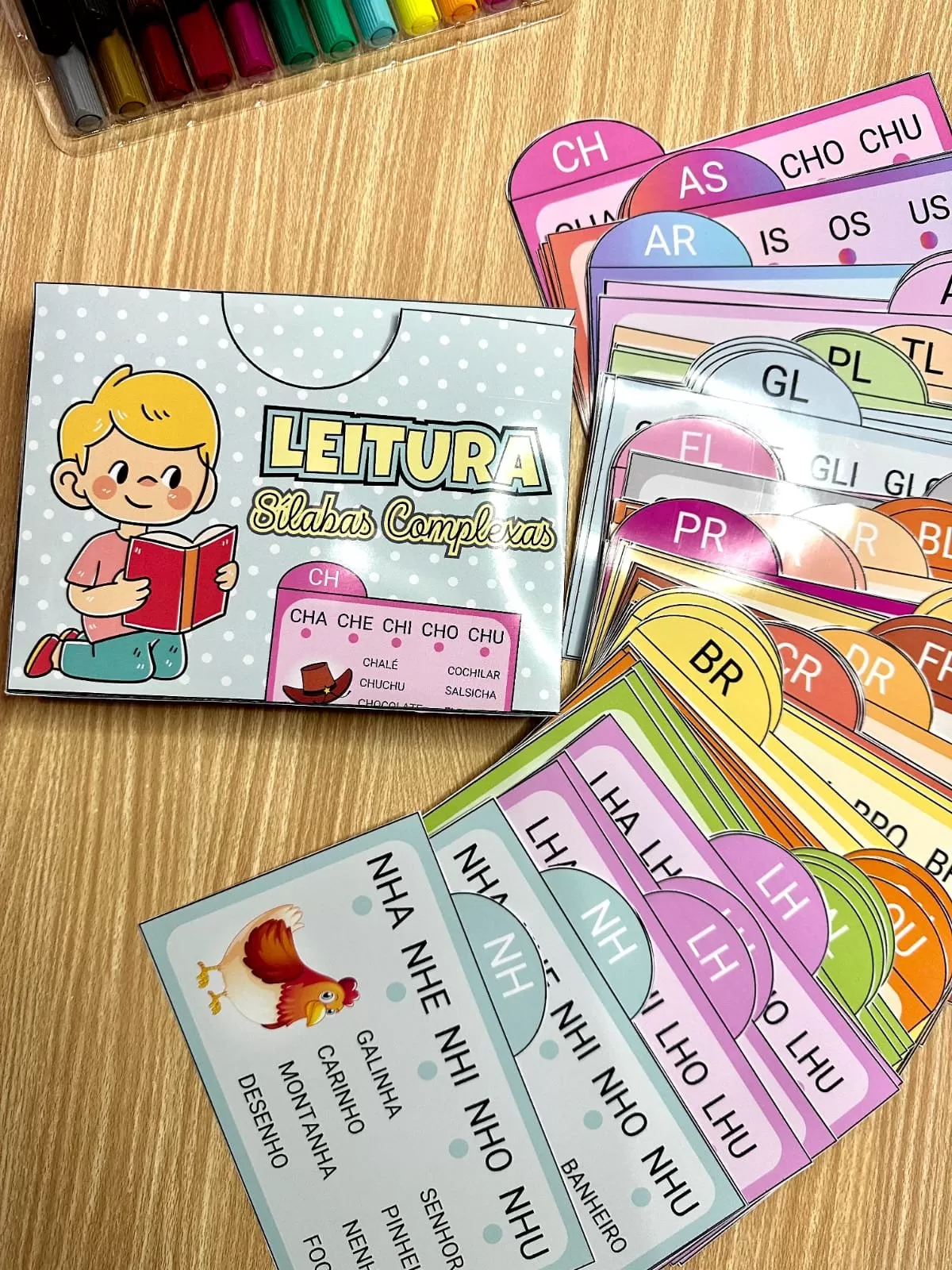 Fichas Leitura Sílabas Complexas
