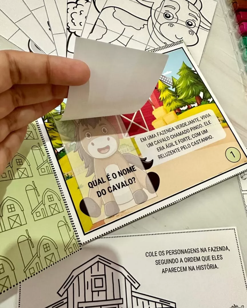 Livro Interativo e Atividades Aventuras na Fazenda - Imagem 4