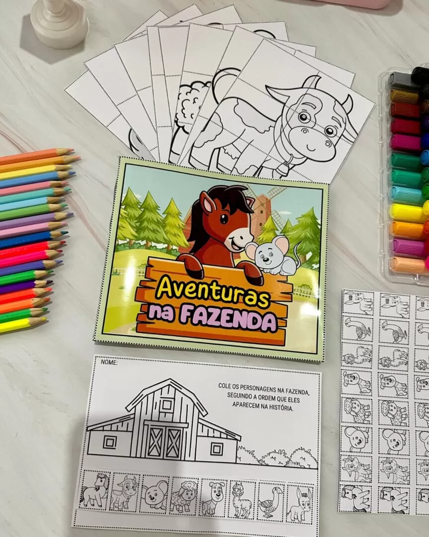 Livro Interativo e Atividades Aventuras na Fazenda - Imagem 5