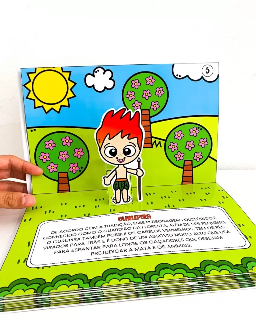 Livro 3D Personagens do Folclore - Imagem 4