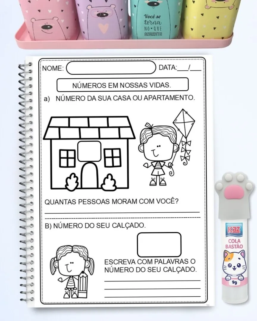 📘 Números até 99 – EducaçãoInfantil e Alfabetização com 160 Páginas