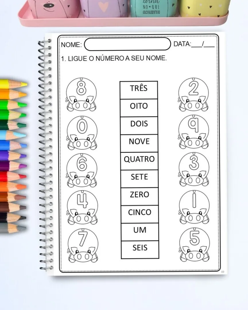 📘 Números até 99 – EducaçãoInfantil e Alfabetização com 160 Páginas - Imagem 5