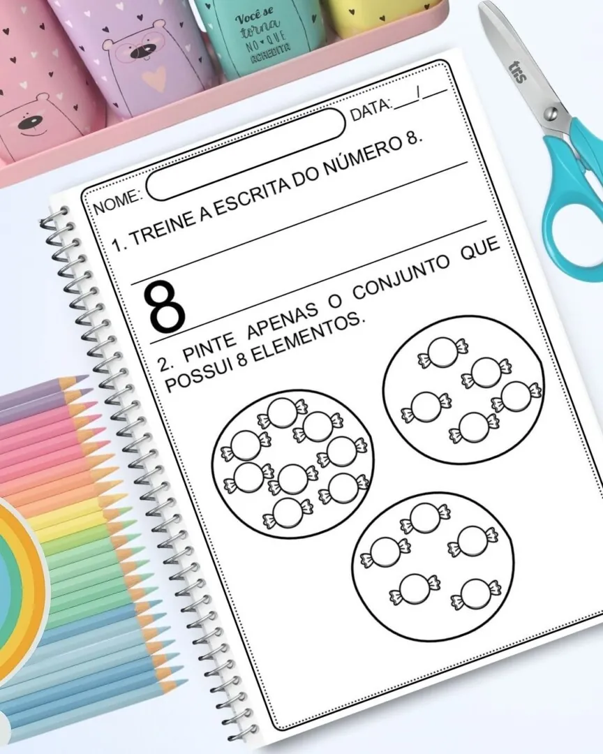 📘 Números até 99 – EducaçãoInfantil e Alfabetização com 160 Páginas - Imagem 9