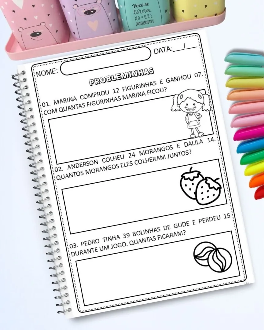 📘 Números até 99 – EducaçãoInfantil e Alfabetização com 160 Páginas - Imagem 13