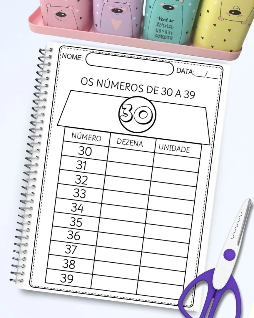 📘 Números até 99 – EducaçãoInfantil e Alfabetização com 160 Páginas - Imagem 8