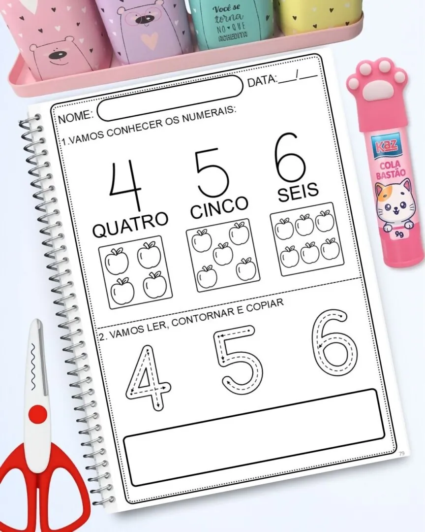 📘 Números até 99 – EducaçãoInfantil e Alfabetização com 160 Páginas - Imagem 10