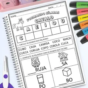 Estudando Silabas Simples com 21 páginas