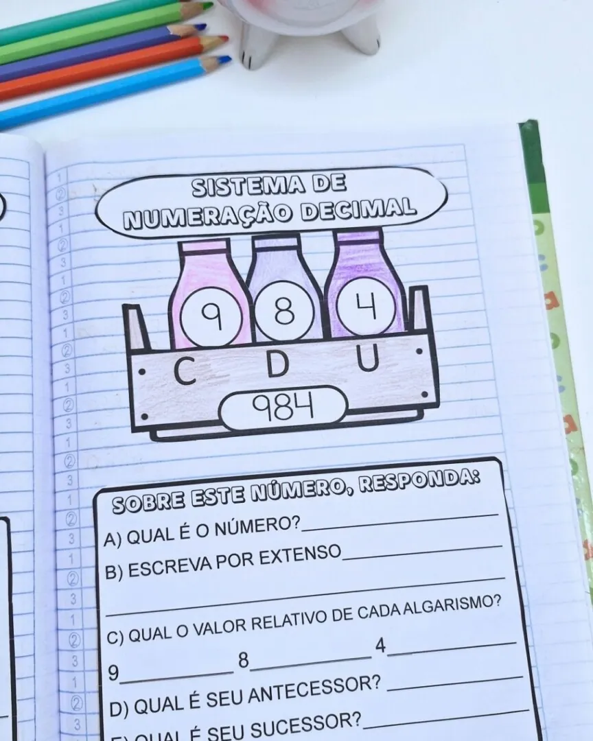 Caixinha Sistema Numeração Decimal