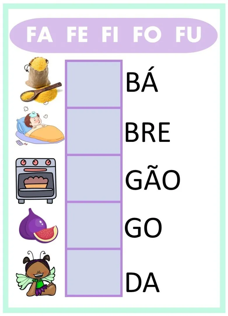 Sílabas Iniciais- Educação Especial