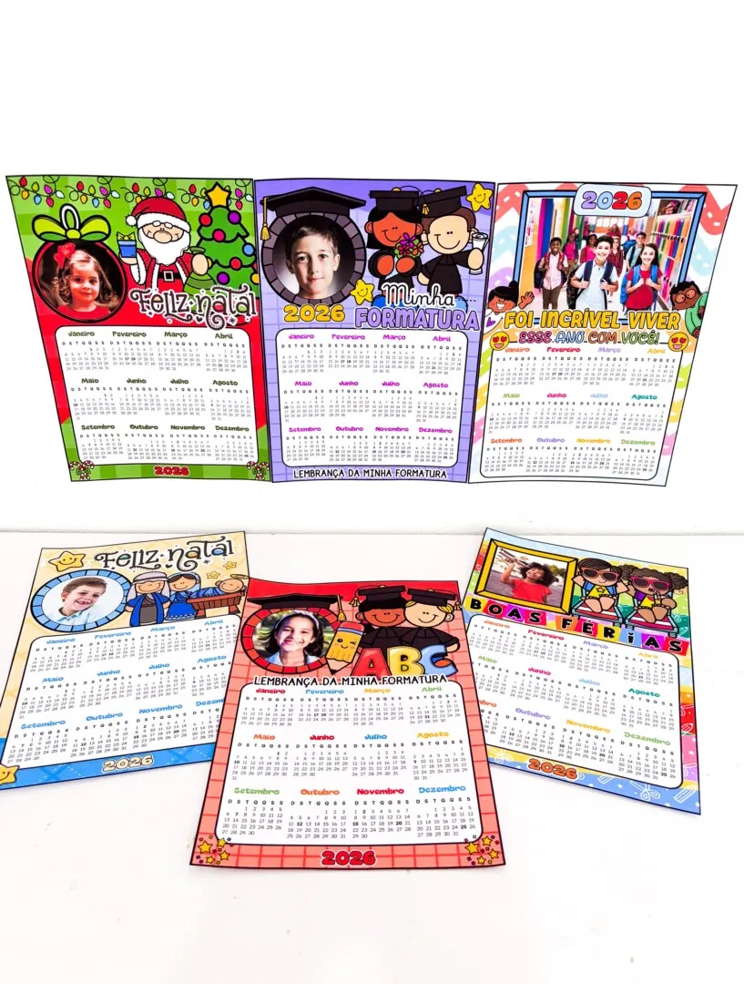 Calendários 2026 (6 modelos) - Imagem 4