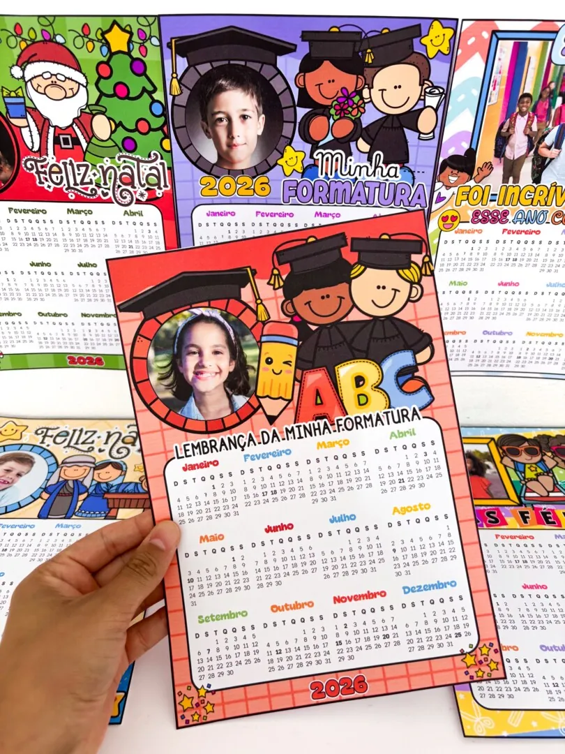 Calendários 2026 (6 modelos) - Imagem 2