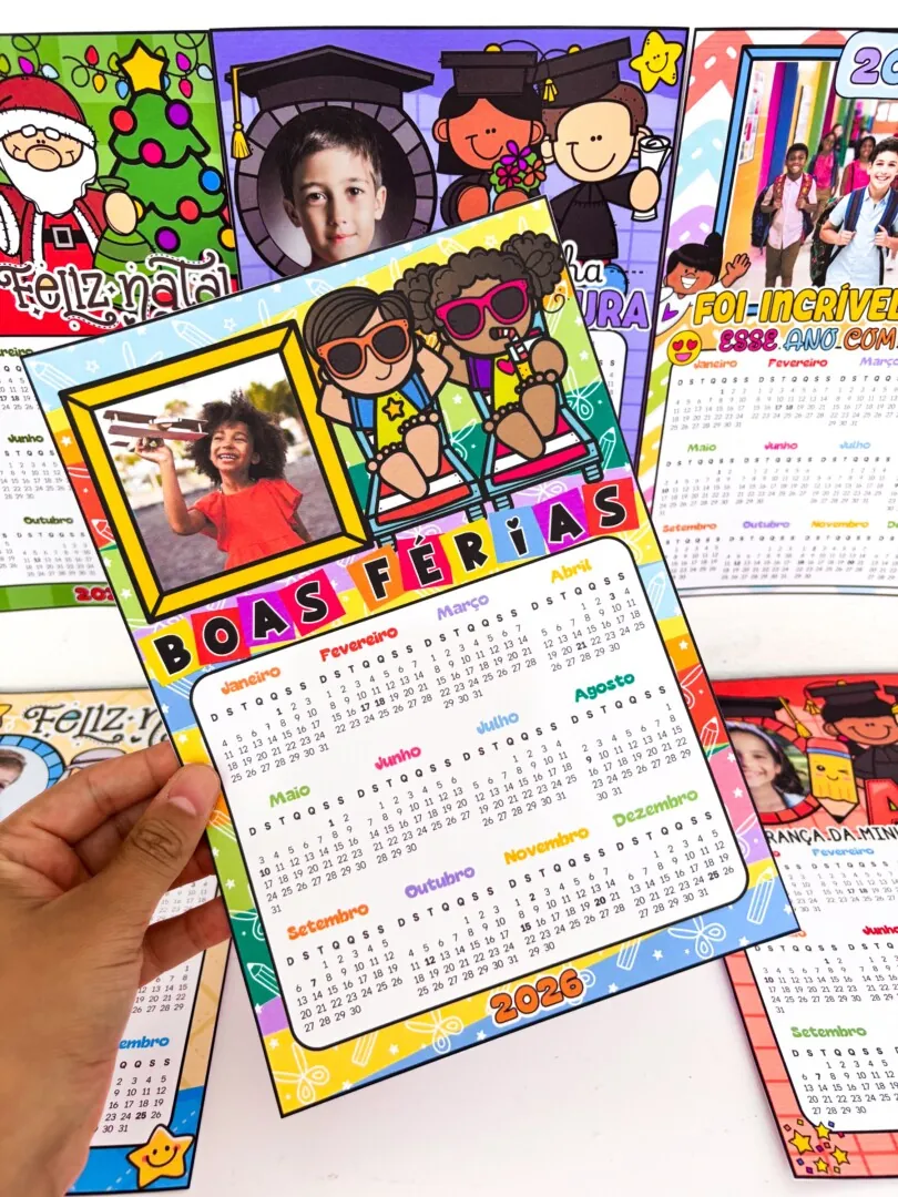 Calendários 2026 (6 modelos)