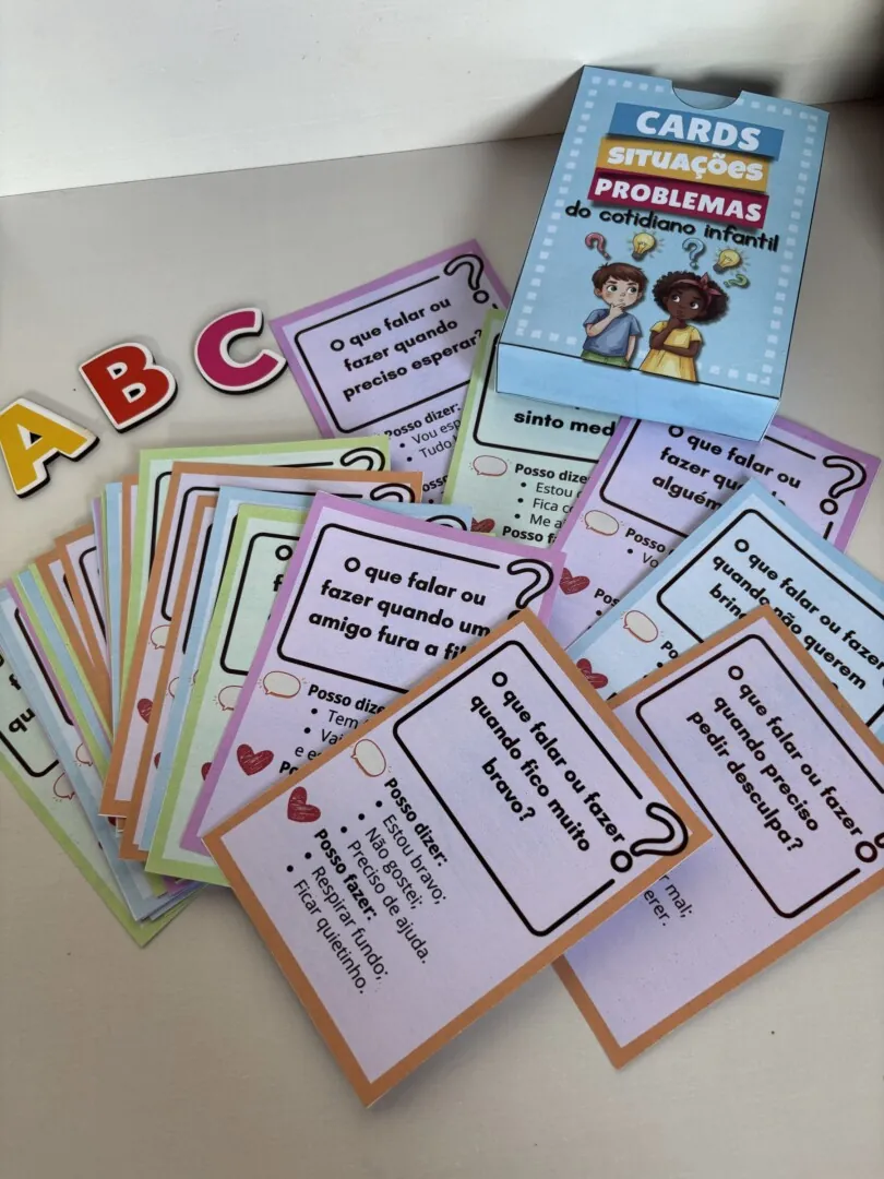 Cards Situações Problemas do Cotidiano Infantil - Imagem 3