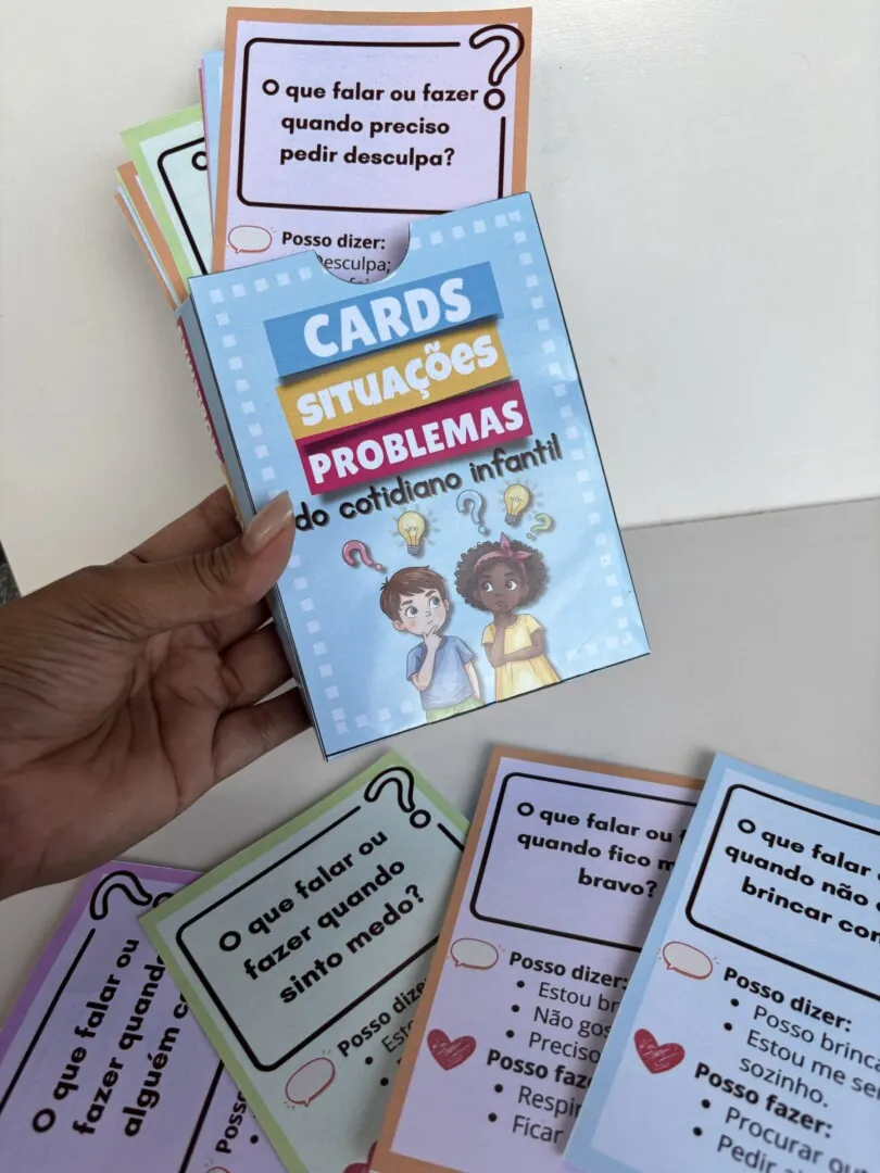 Cards Situações Problemas do Cotidiano Infantil