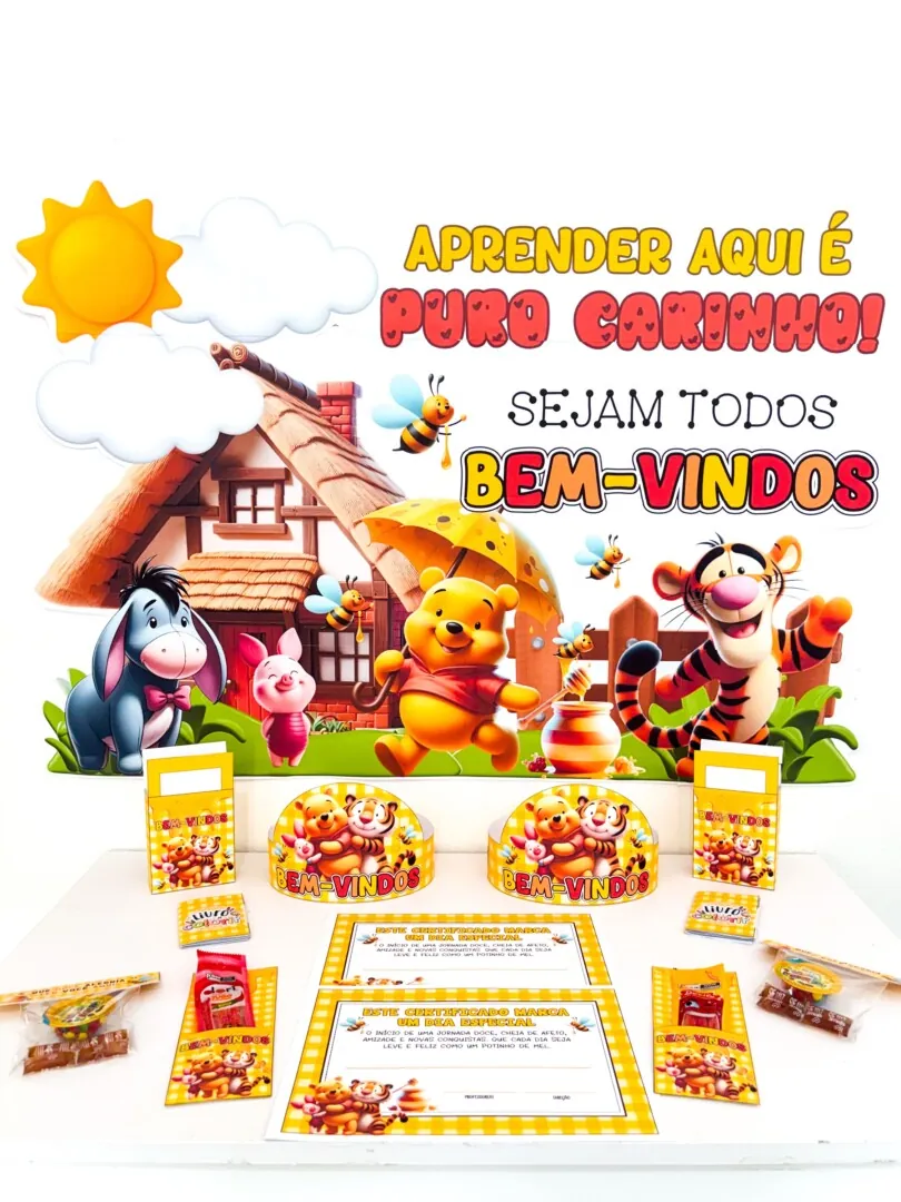 Volta ás aulas Ursinho Pooh