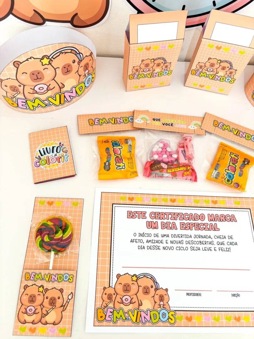 Volta ás aulas tema Capivara - Imagem 8