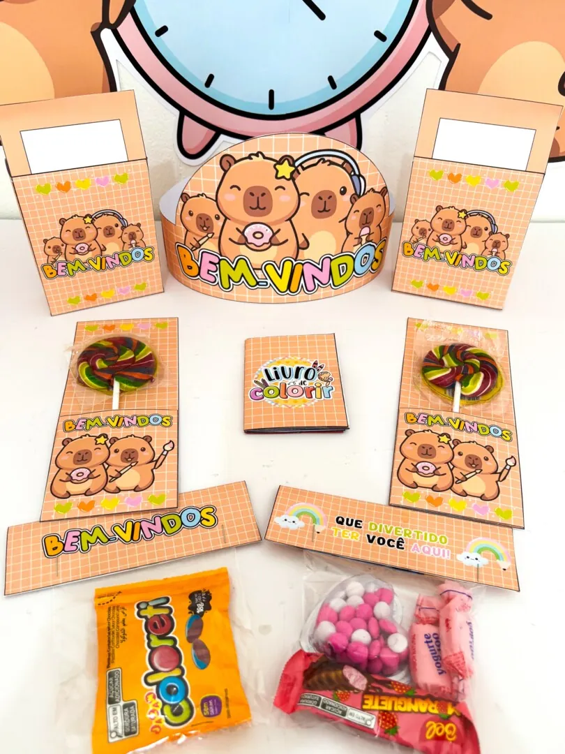 Volta ás aulas tema Capivara - Imagem 7