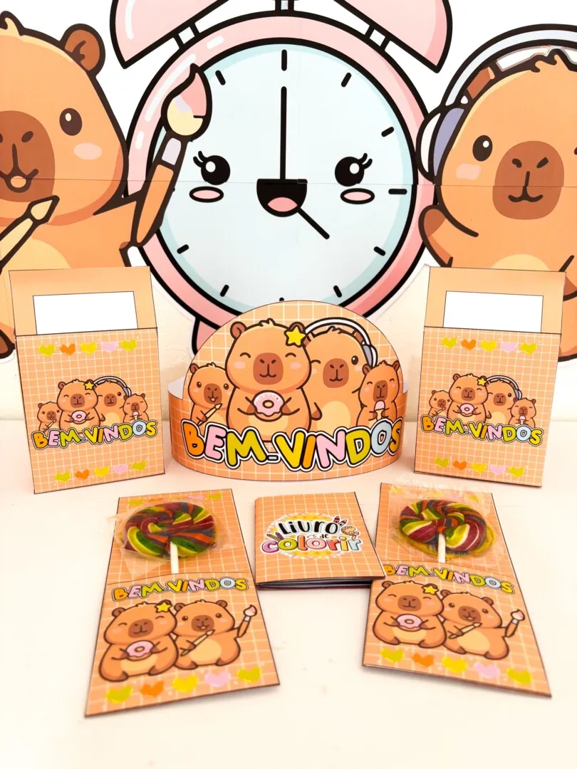 Volta ás aulas tema Capivara - Imagem 6