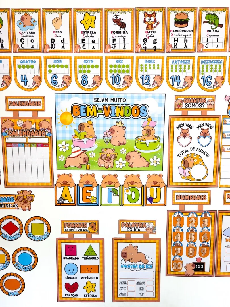 Kit Sala Tema Capivara