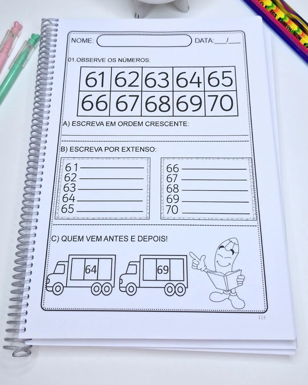 Números até 99- Matemática (160 páginas) - Imagem 7