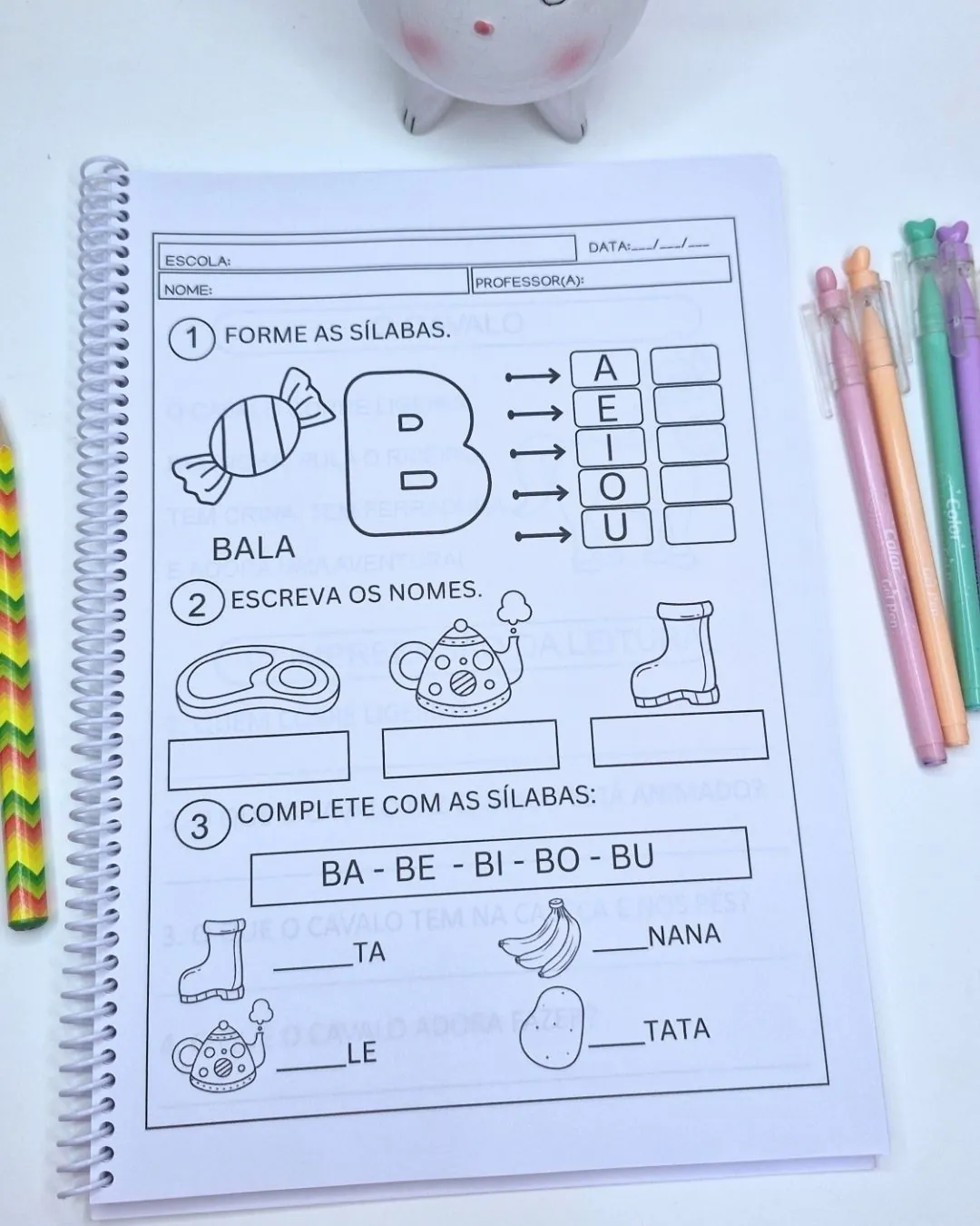 Sílabas Simples com pequenos textos - Imagem 2