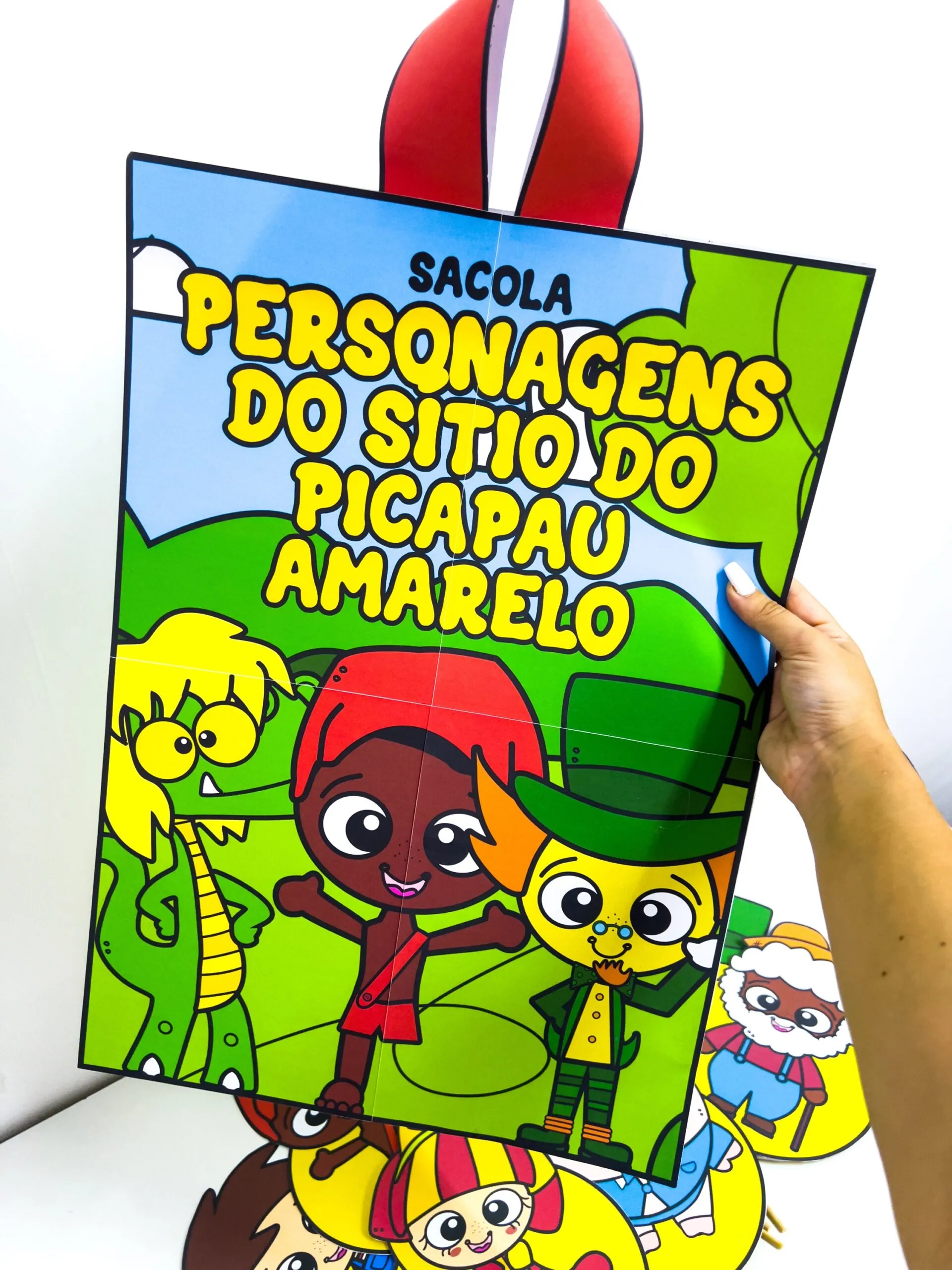 Sacola Personagens Sítio do Pica Pau Amarelo
