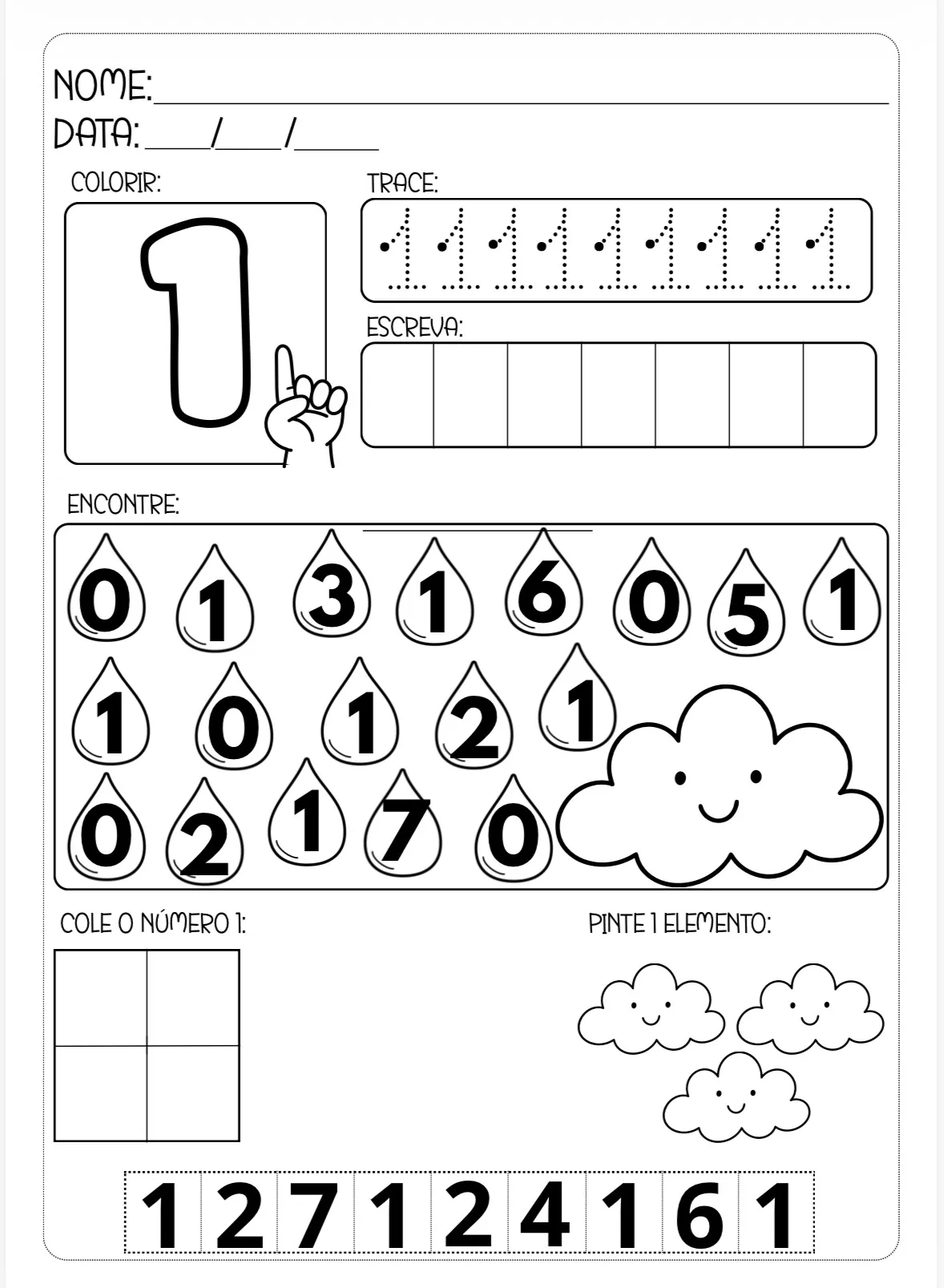 Atividades Numerais até 20 - Imagem 3