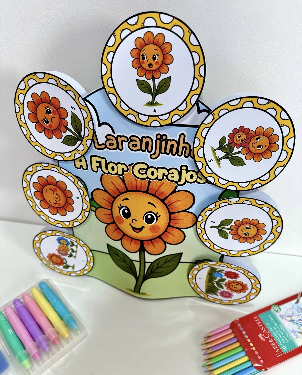 História na Luva “ Laranjinha, a flor corajosa” Maio Laranja - Imagem 5