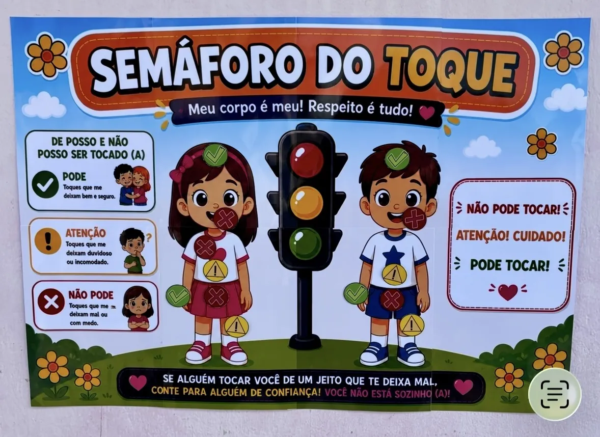 Maio Laranja- Painel, plaquinhas e atividade - Imagem 3