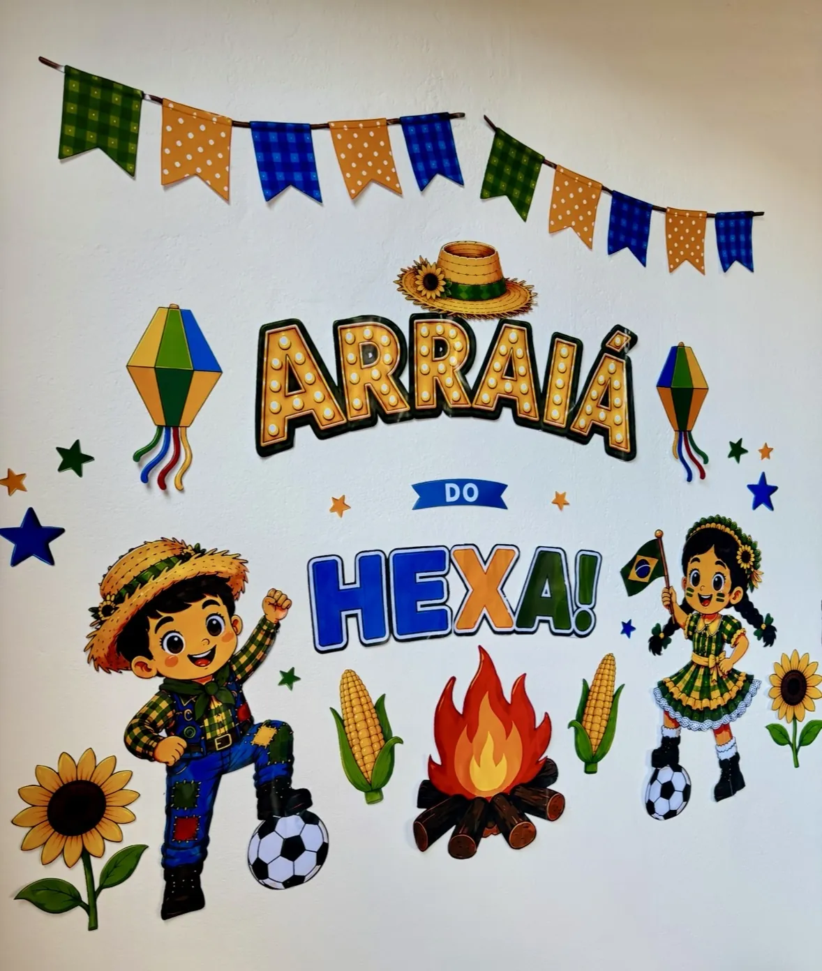 Painel Arraiá do Hexa