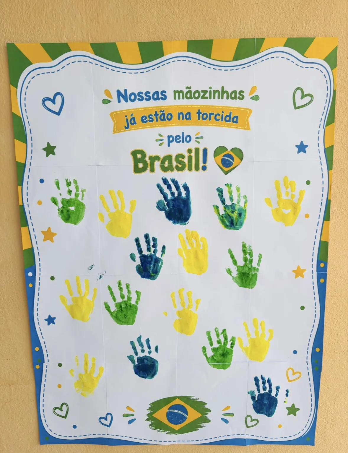 Cartaz Carimbo de Mãos Copa - Imagem 3