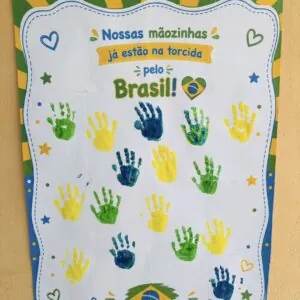Cartaz Carimbo de Mãos Copa
